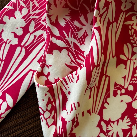 Tuckernuck Pink White Wildflower Blythe Sleeveless Floral A Line Bow Dress Sz Sm - Picture 9 of 16